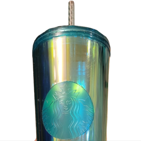 Starbucks Translucent Turquoise Tumbler 24 oz - Picture 5 of 10